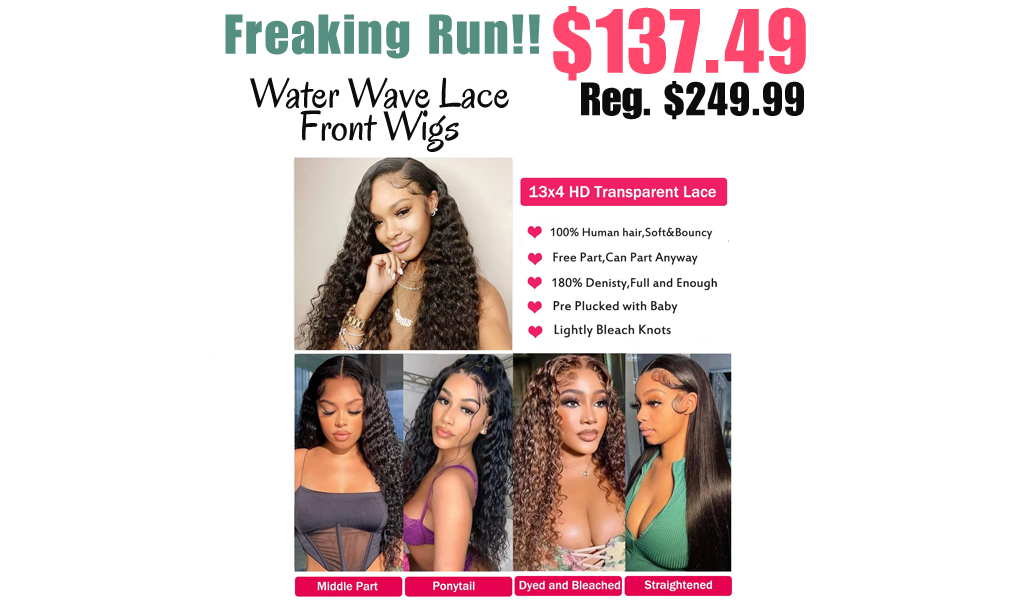 Water Wave Lace Front Wigs Only $137.49 Shipped on Amazon (Regularly $249.99)