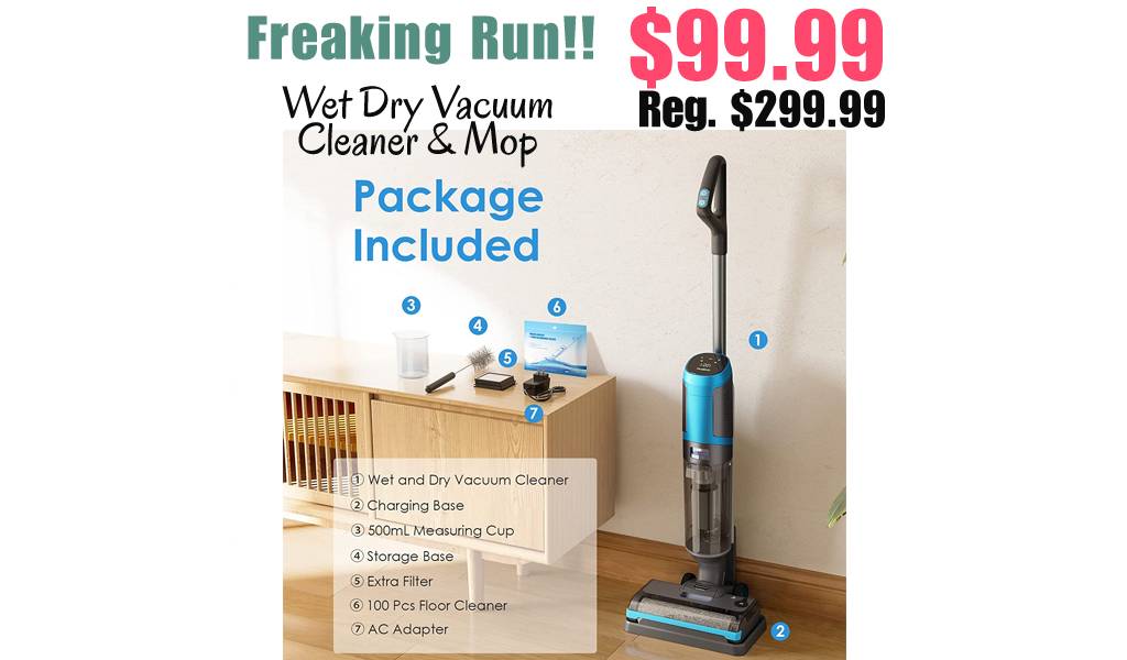 Wet Dry Vacuum Cleaner & Mop Only $99.99 Shipped on Amazon (Regularly $299.99)