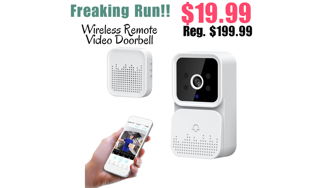Wireless Remote Video Doorbell Only $19.99 Shipped on Amazon (Regularly $199.99)
