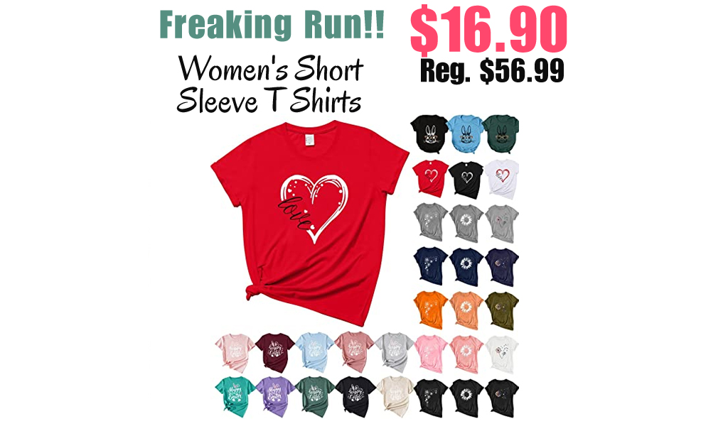 Women's Short Sleeve T Shirts Only $16.90 Shipped on Amazon (Regularly $56.99)