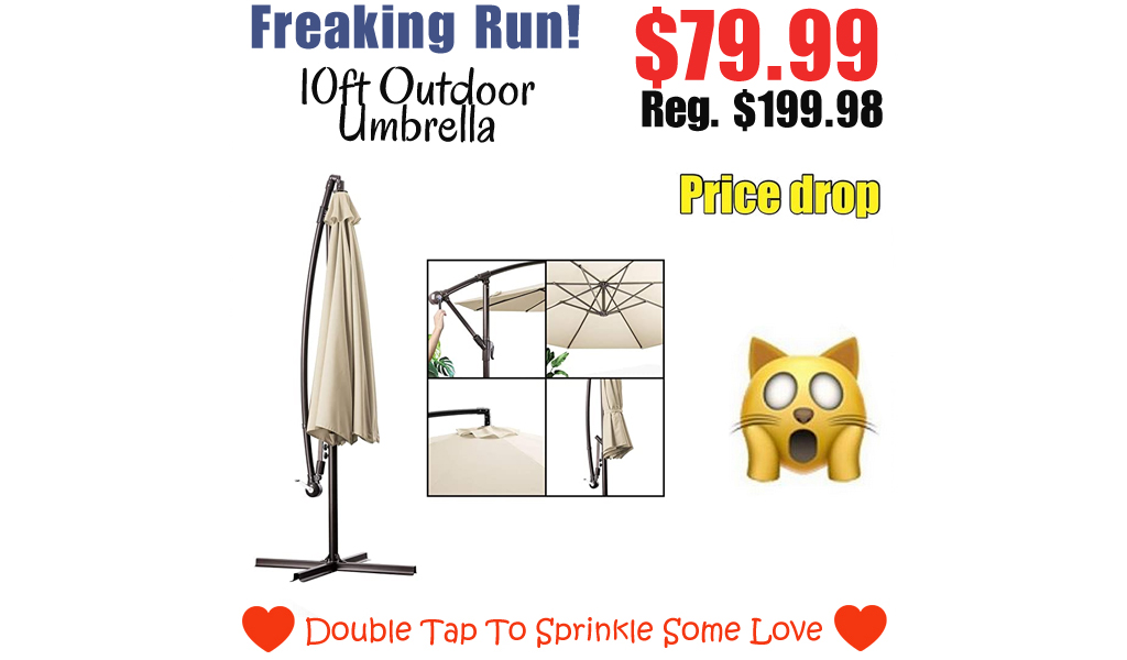 10ft Outdoor Umbrella Only $79.99 Shipped on Amazon (Regularly $199.98)