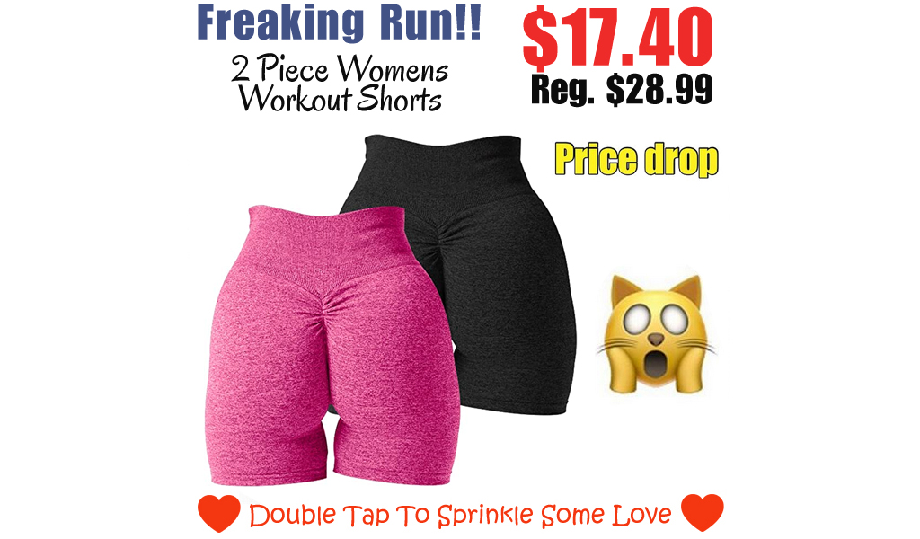 2 Piece Womens Workout Shorts Only $17.40 Shipped on Amazon (Regularly $28.99)