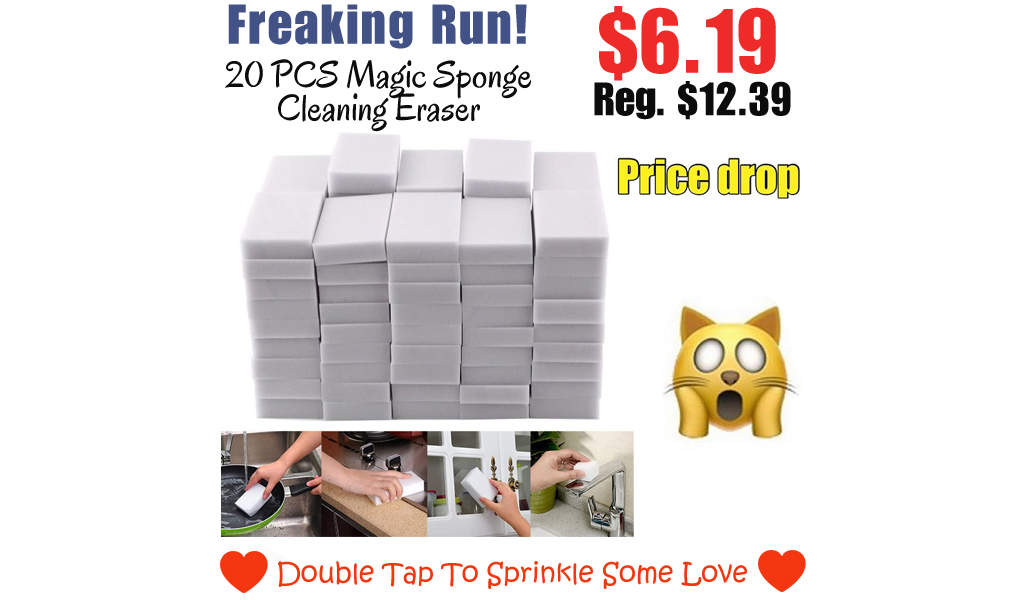 20 PCS Magic Sponge Cleaning Eraser Only $6.19 Shipped on Amazon (Regularly $12.39)