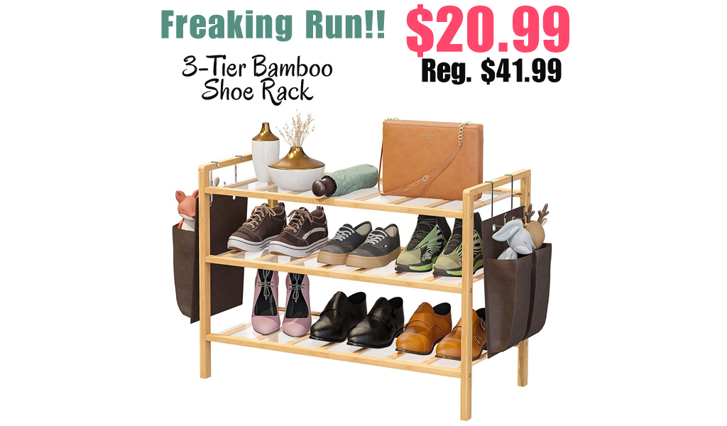 3-Tier Bamboo Shoe Rack Only $20.99 Shipped on Amazon (Regularly $41.99)