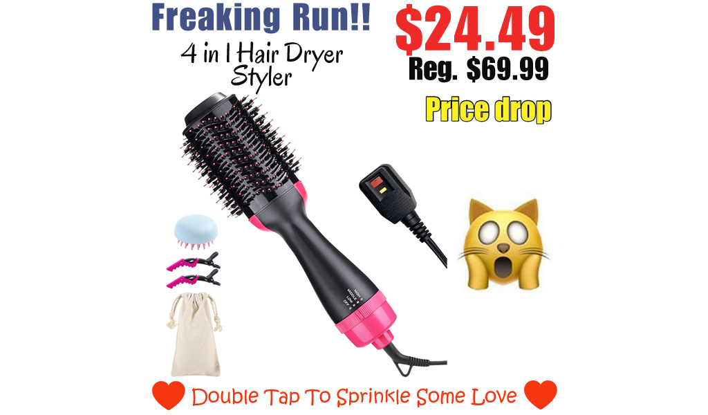 4 in 1 Hair Dryer Styler Only $24.49 Shipped on Amazon (Regularly $69.99)