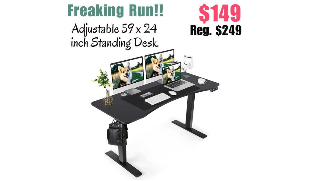 Adjustable 59 x 24 inch Standing Desk Only $149 Shipped on Amazon (Regularly $249)
