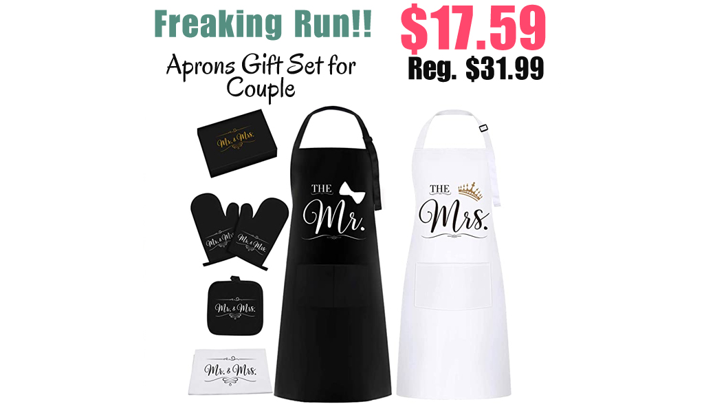 Aprons Gift Set for Couple Only $17.59 Shipped on Amazon (Regularly $31.99)