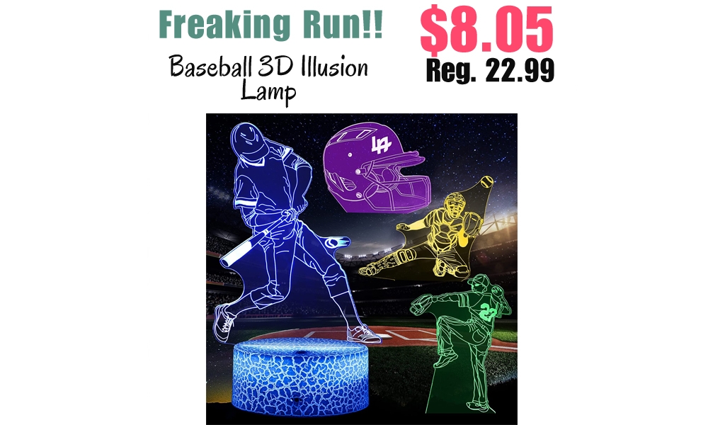 Baseball 3D Illusion Lamp Only $8.05 Shipped on Amazon (Regularly $22.99)