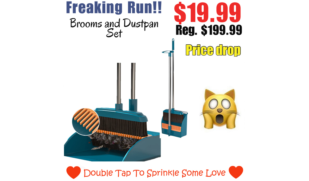 Brooms and Dustpan Set Only $199.99 Shipped on Amazon (Regularly $19.99)