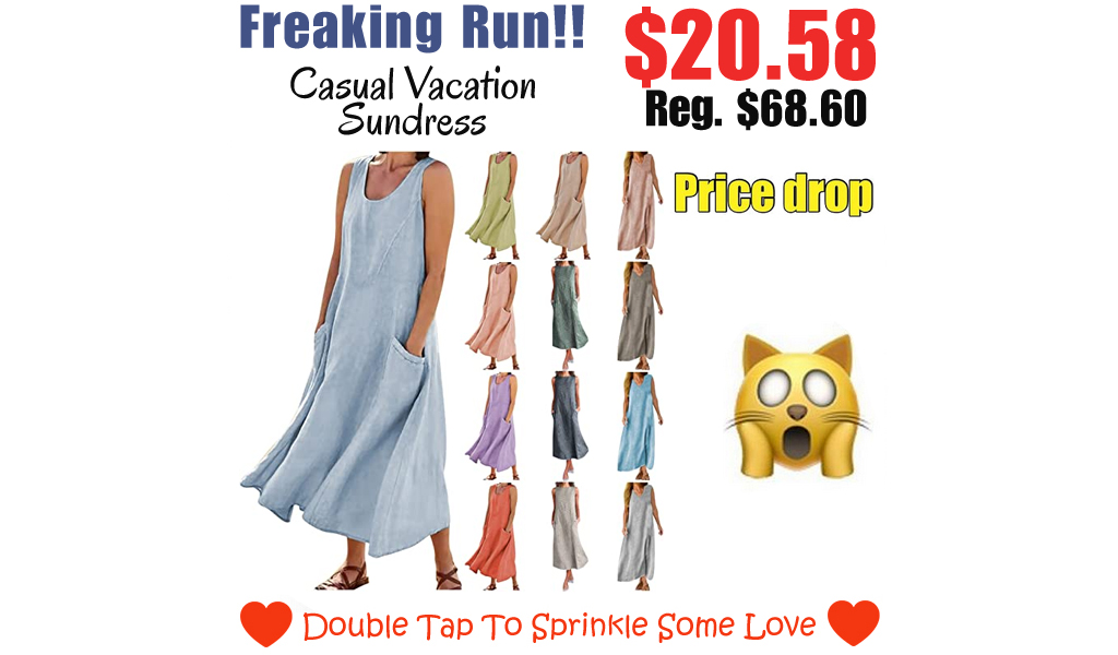 Casual Vacation Sundress Only $20.58 Shipped on Amazon (Regularly $68.60)
