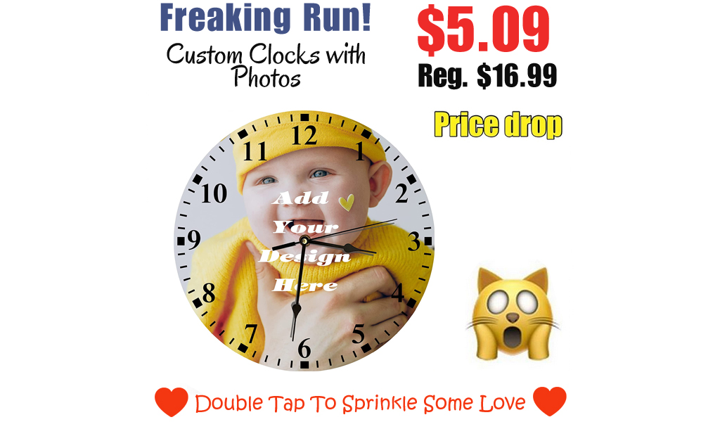 Custom Clocks with Photos Only $5.09 Shipped on Amazon (Regularly $16.99)
