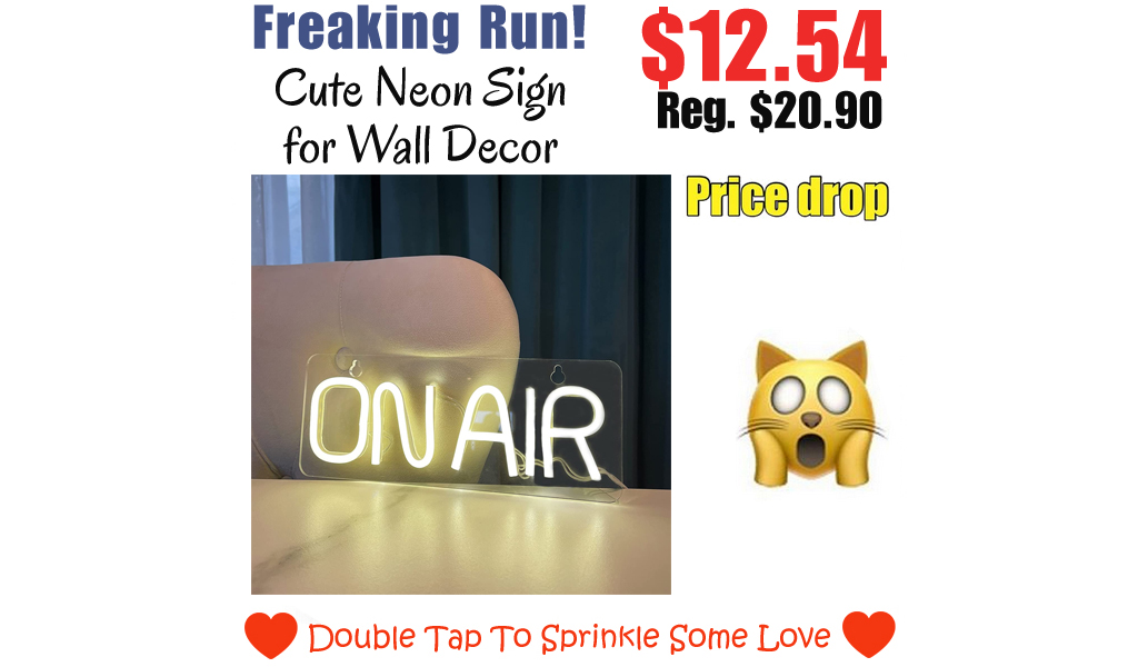 Cute Neon Sign for Wall Decor Only $12.54 Shipped on Amazon (Regularly $20.90)