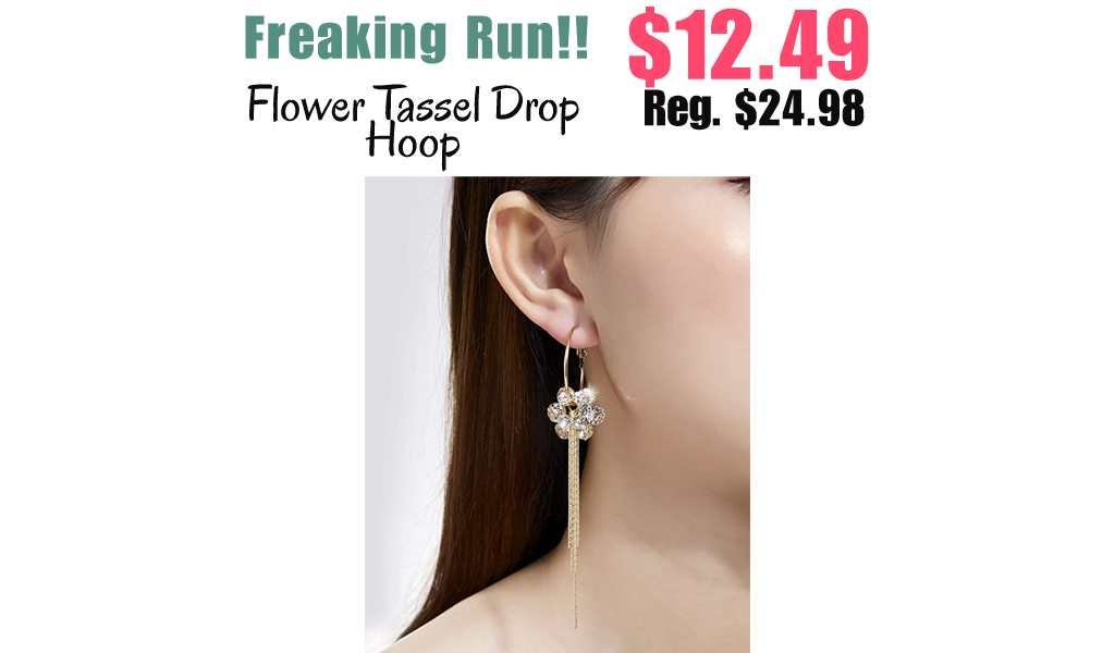 Flower Tassel Drop Hoop Only $12.49 Shipped (Regularly $24.98)