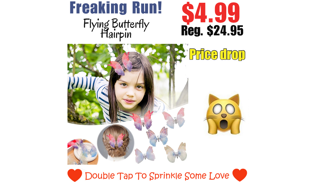 Flying Butterfly Hairpin Only $4.99 Shipped on Amazon (Regularly $24.95)
