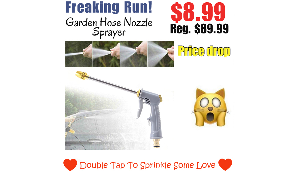 Garden Hose Nozzle Sprayer Only $8.99 Shipped on Amazon (Regularly $89.99)
