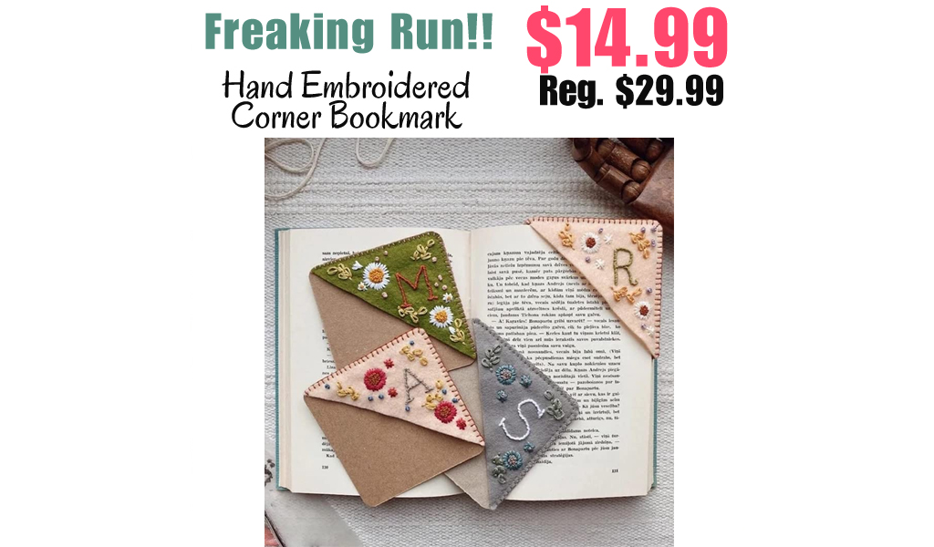 Hand Embroidered Corner Bookmark Only $14.99 Shipped on Amazon (Regularly $29.99)