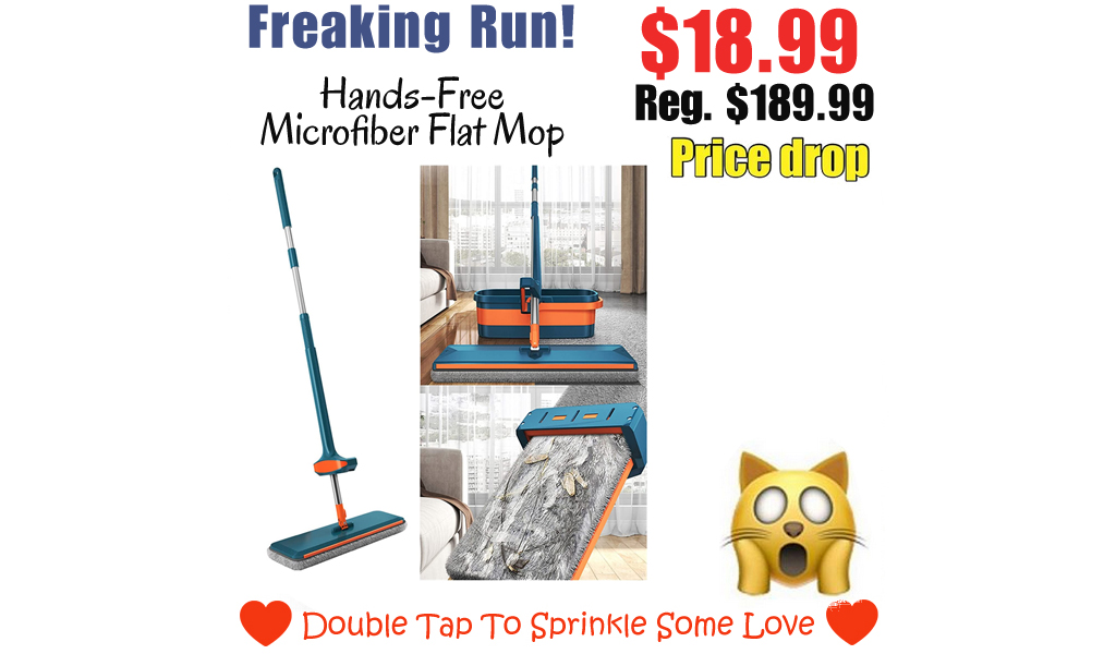 Hands-Free Microfiber Flat Mop Only $18.99 Shipped on Amazon (Regularly $189.99)