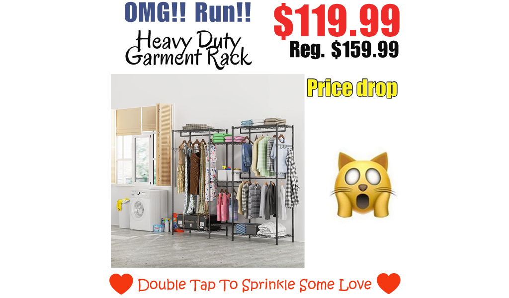 Heavy Duty Garment Rack Only $119.99 Shipped on Amazon (Regularly $159.99)