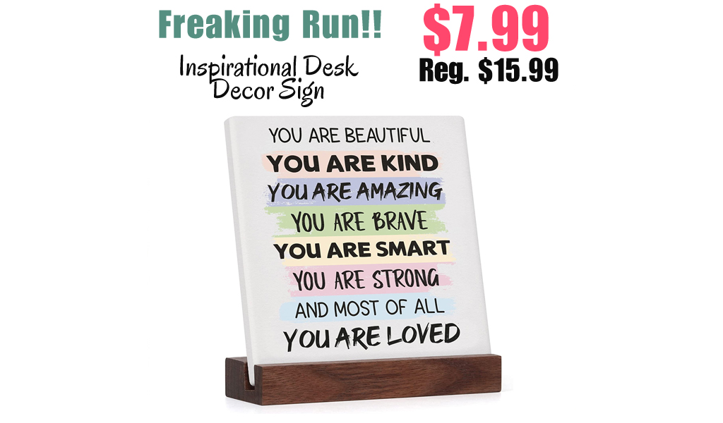Inspirational Desk Decor Sign Only $7.99 Shipped on Amazon (Regularly $15.99)