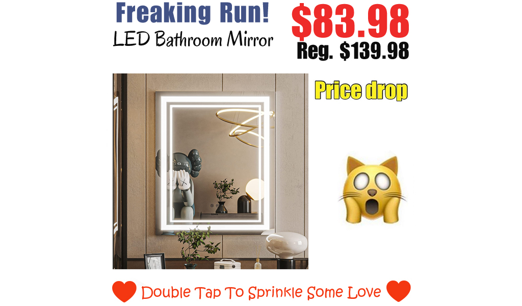 LED Bathroom Mirror Only $83.98 Shipped on Amazon (Regularly $139.98)
