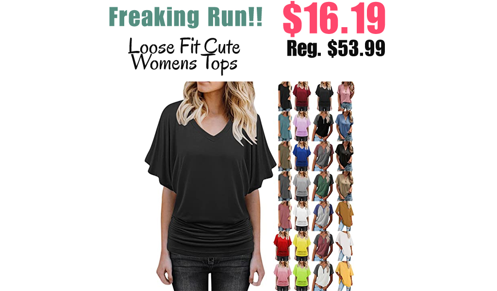 Loose Fit Cute Womens Tops Only $16.19 Shipped on Amazon (Regularly $53.99)