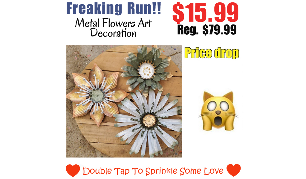 Metal Flowers Art Decoration Only $15.99 Shipped on Amazon (Regularly $79.99)