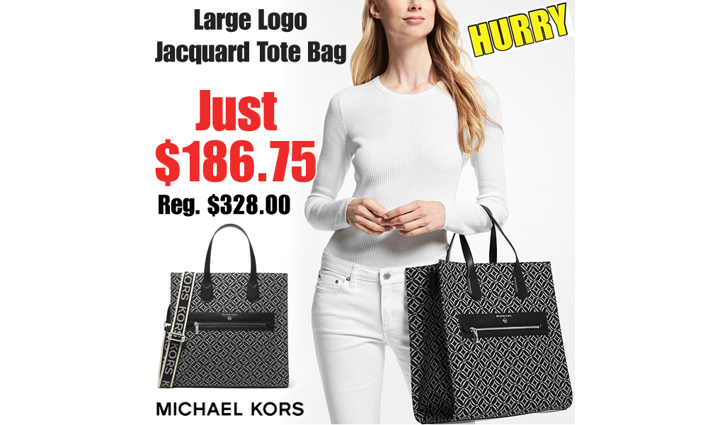 Michael Kors Large Logo Jacquard Tote Bag Only $186.75 Shipped (Regularly $328)
