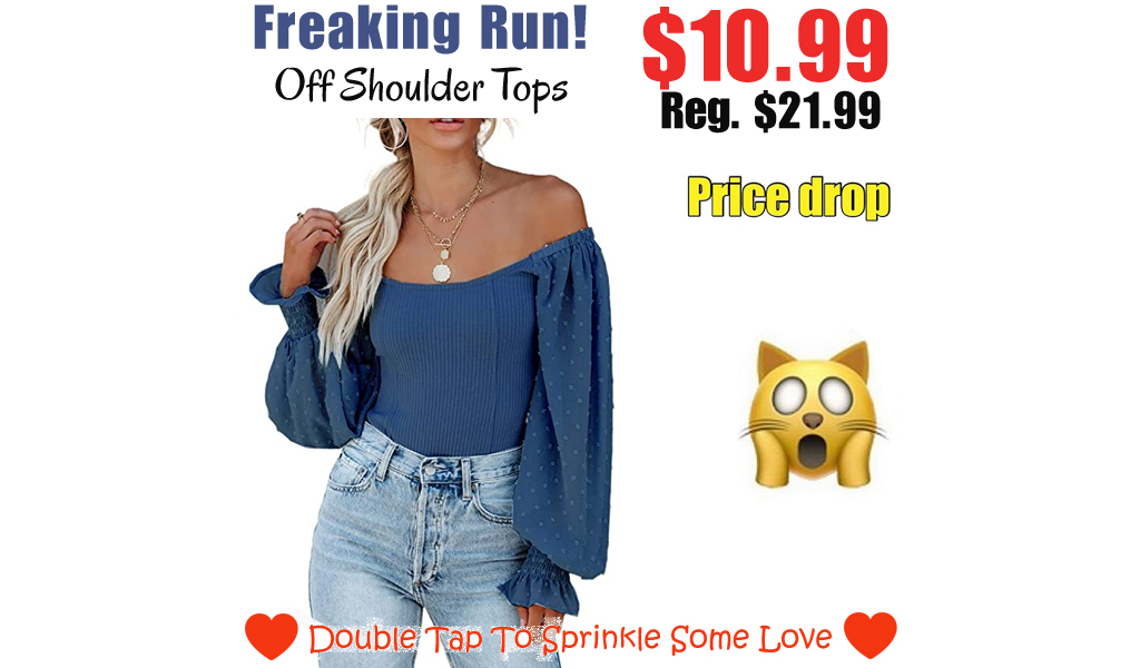 Off Shoulder Tops Only $10.99 Shipped on Amazon (Regularly $21.99)