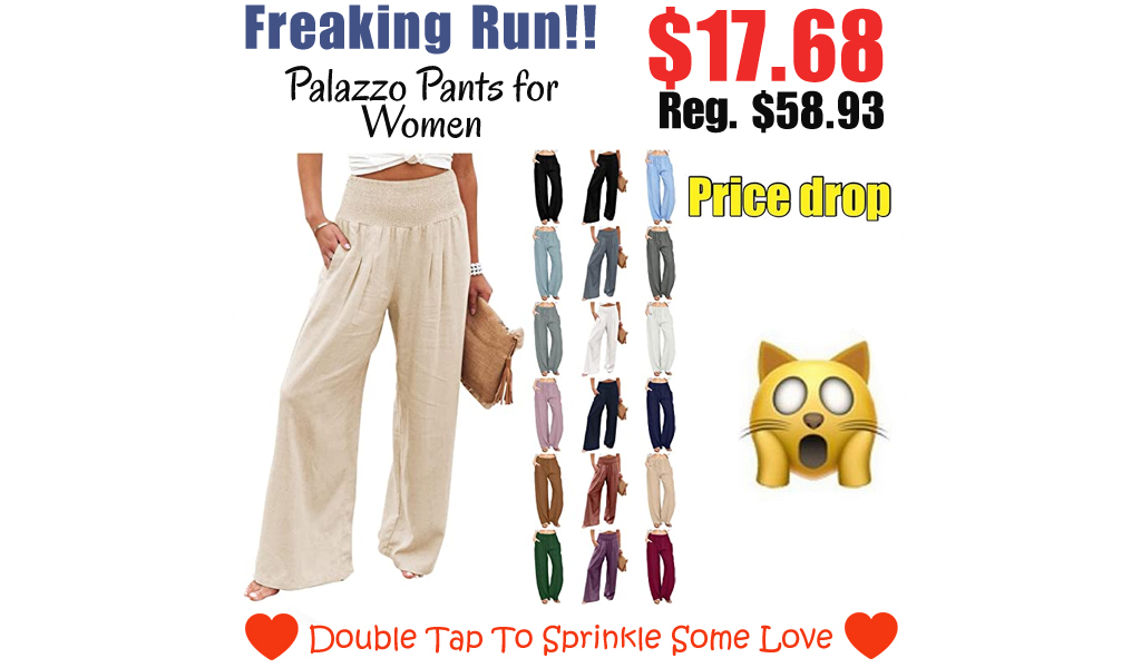 Palazzo Pants for Women Only $17.68 Shipped on Amazon (Regularly $58.93)