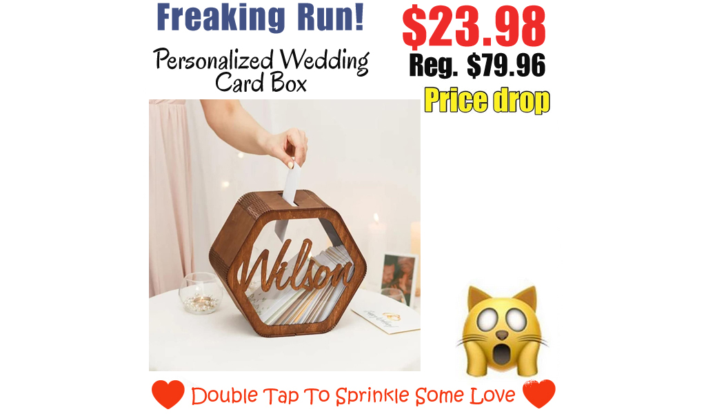 Personalized Wedding Card Box Only $23.98 Shipped on Amazon (Regularly $79.96)