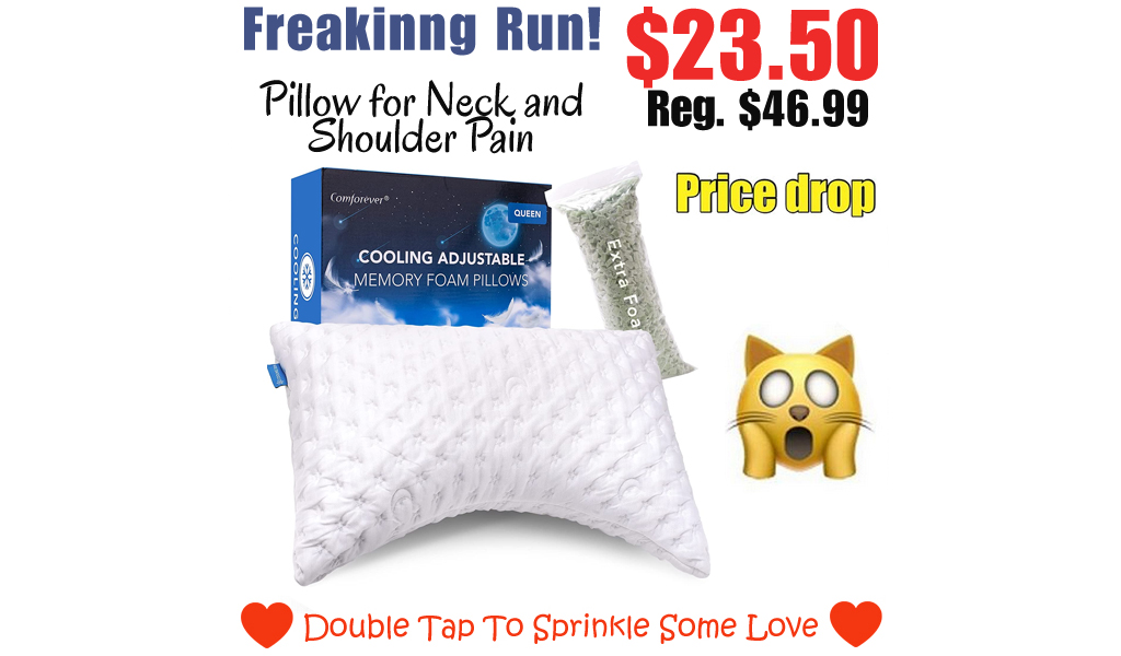 Pillow for Neck and Shoulder Pain Only $23.50 Shipped on Amazon (Regularly $46.99)