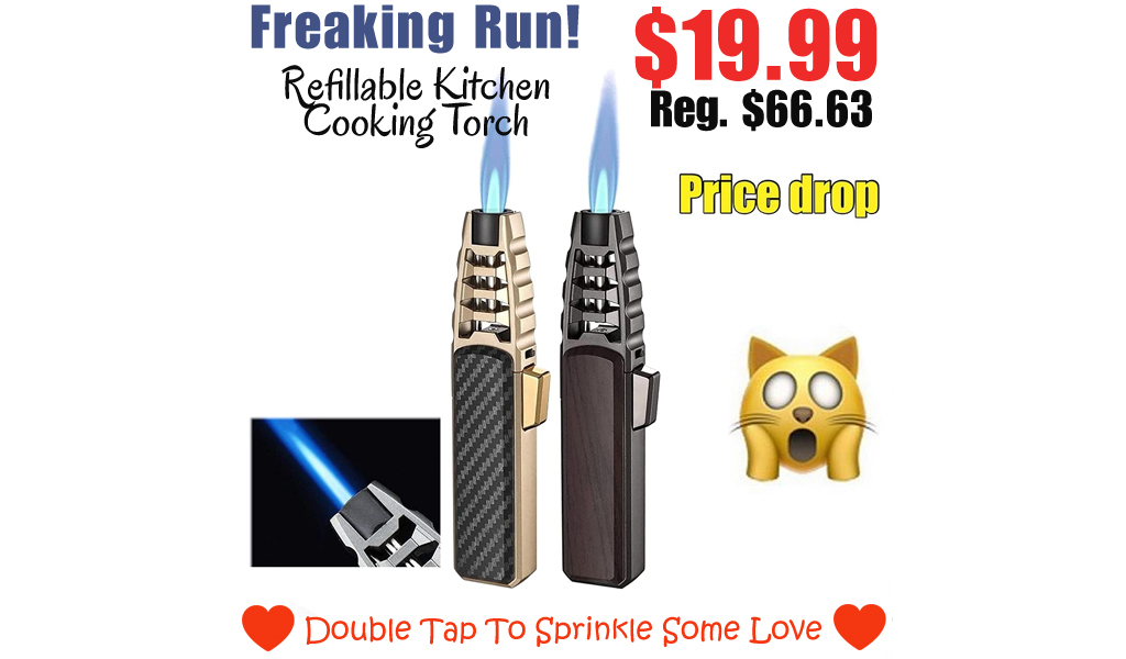 Refillable Kitchen Cooking Torch Only $19.99 Shipped on Amazon (Regularly $66.63)