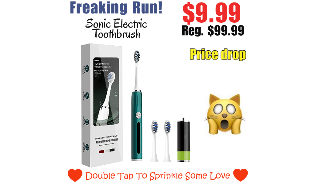 Sonic Electric Toothbrush Only $9.99 Shipped on Amazon (Regularly $99.99)