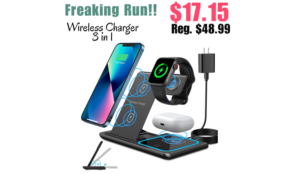 Wireless Charger 3 in 1 Only $17.15 Shipped on Amazon (Regularly $48.99)