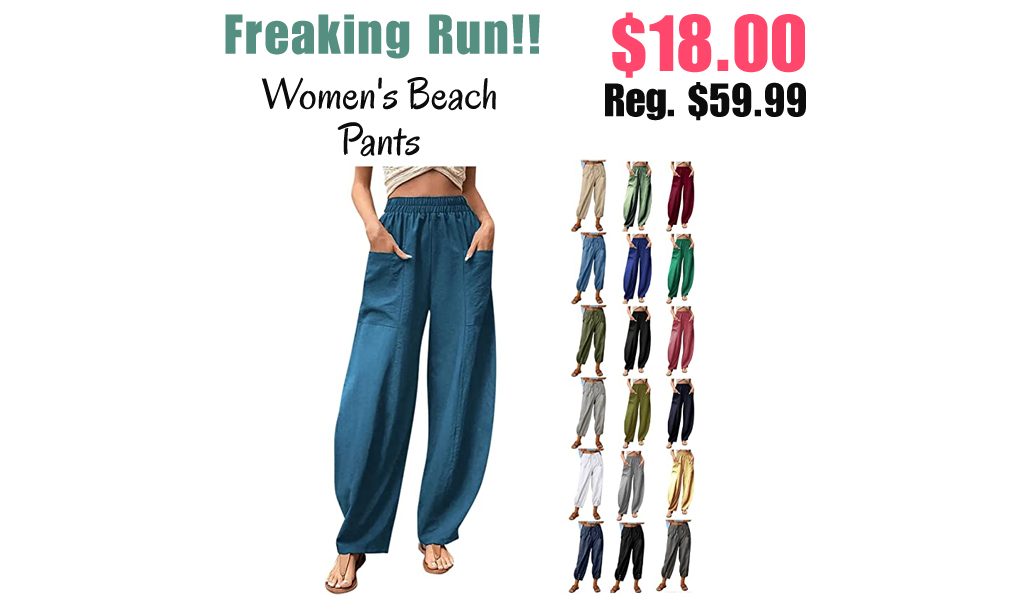 Women's Beach Pants Only $18 Shipped on Amazon (Regularly $59.99)