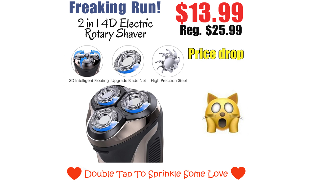 2 in 1 4D Electric Rotary Shaver Only $13.99 Shipped on Walmart.com (Regularly $25.99)