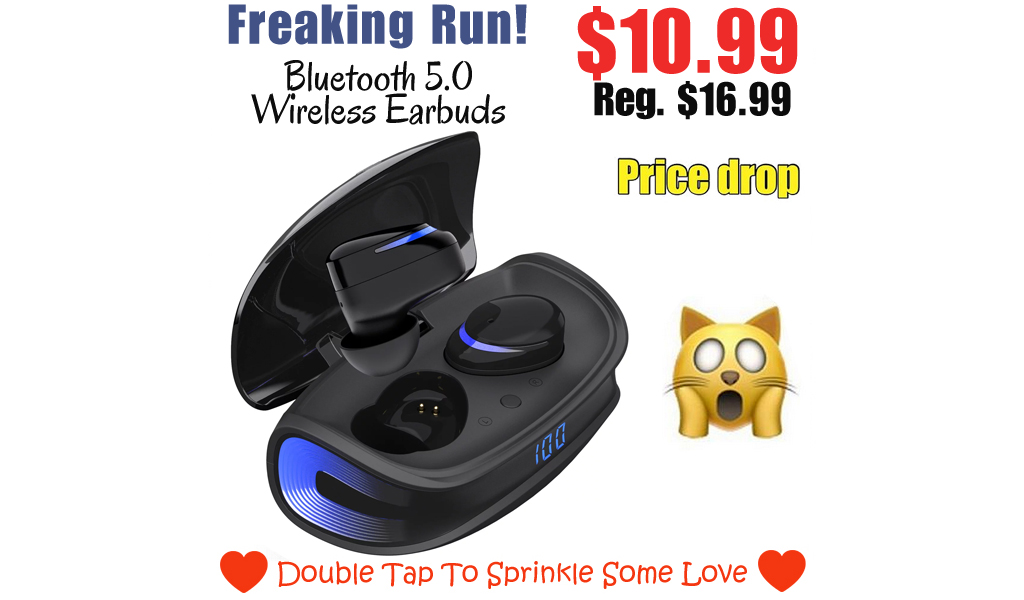 Bluetooth 5.0 Wireless Earbuds Only $10.99 Shipped on Walmart.com (Regularly $16.99)