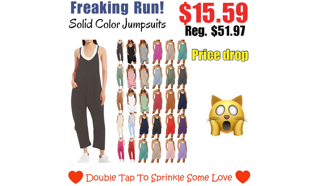 Solid Color Jumpsuits Only $15.59 Shipped on Amazon (Regularly $51.97)