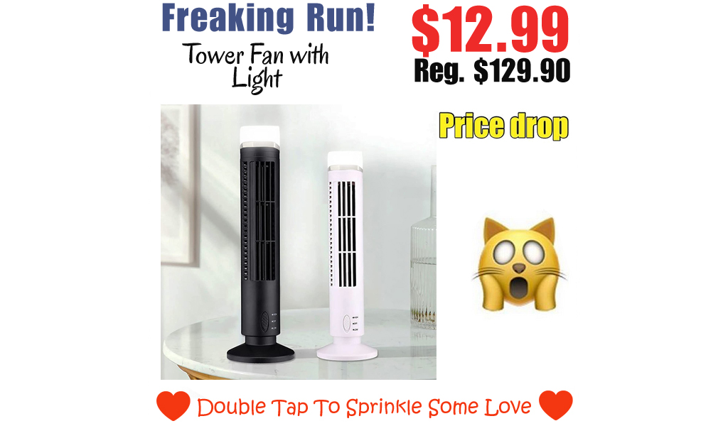 Tower Fan with Light Only $12.99 Shipped on Amazon (Regularly $129.90)
