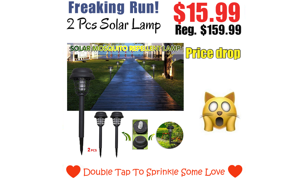 2 Pcs Solar Lamp Only $15.99 Shipped on Amazon (Regularly $159.99)
