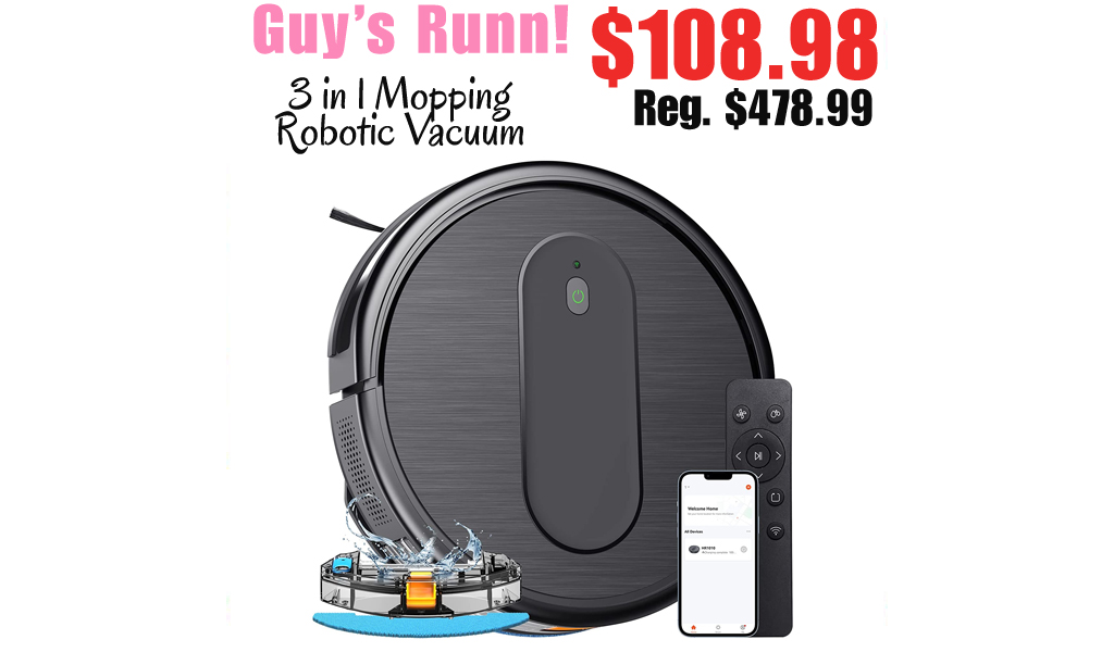 3 in 1 Mopping Robotic Vacuum Only $108.98 Shipped on Amazon (Regularly $478.99)