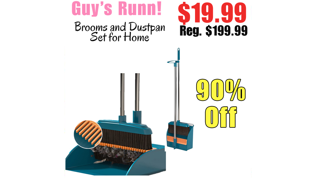 Brooms and Dustpan Set for Home Only $19.99 Shipped on Amazon (Regularly $199.99)