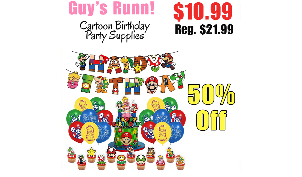 Cartoon Birthday Party Supplies Only $10.99 Shipped on Amazon (Regularly $21.99)