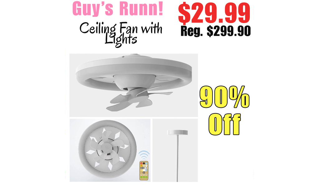Ceiling Fan with Lights Only $29.99 Shipped on Amazon (Regularly $299.90)