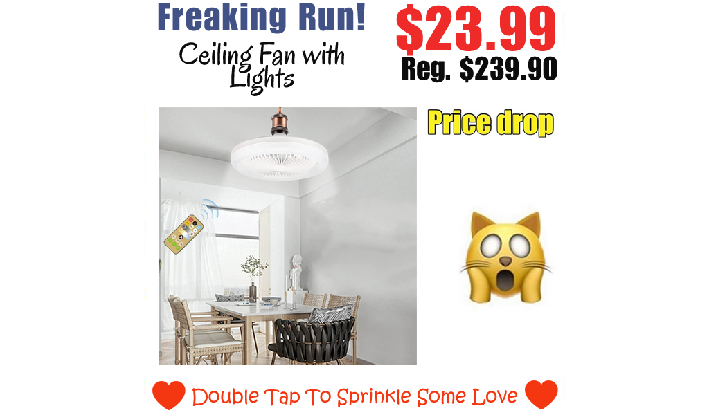 Ceiling Fan with Lights Only $23.99 Shipped on Amazon (Regularly $239.90)