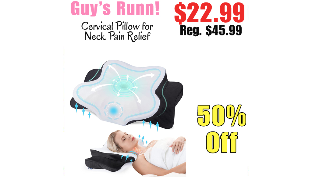 Cervical Pillow for Neck Pain Relief Only $22.99 Shipped on Amazon (Regularly $45.99)