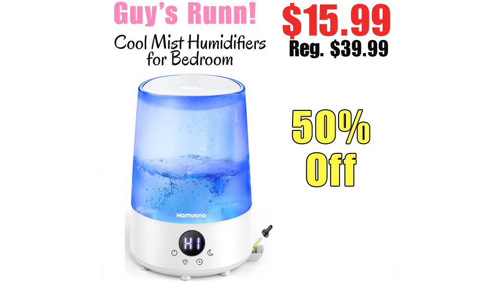 Cool Mist Humidifiers for Bedroom Only $15.99 Shipped on Amazon (Regularly $39.99)