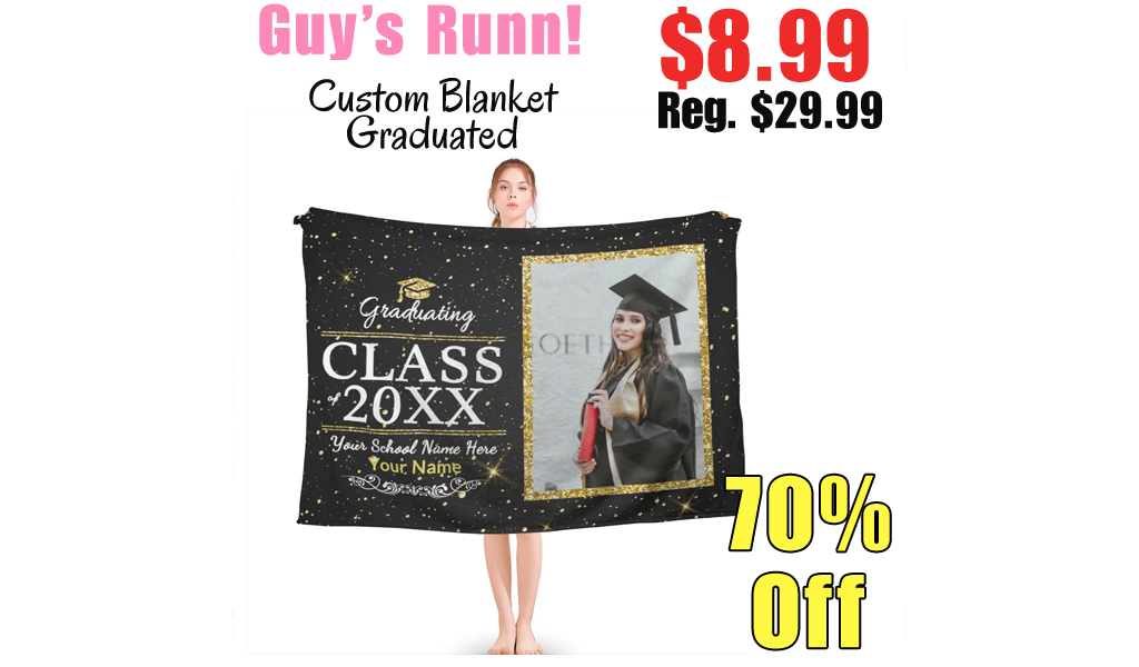 Custom Blanket Graduated Only $8.99 Shipped on Amazon (Regularly $29.99)