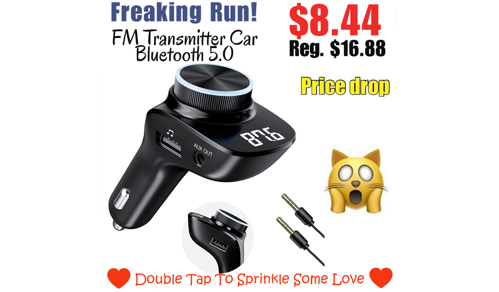 FM Transmitter Car Bluetooth 5.0 Only $8.44 Shipped on Amazon (Regularly $16.88)