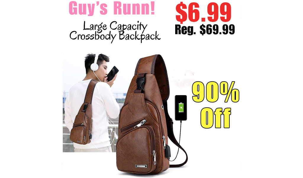 Large Capacity Crossbody Backpack Only $6.99 Shipped on Amazon (Regularly $69.99)